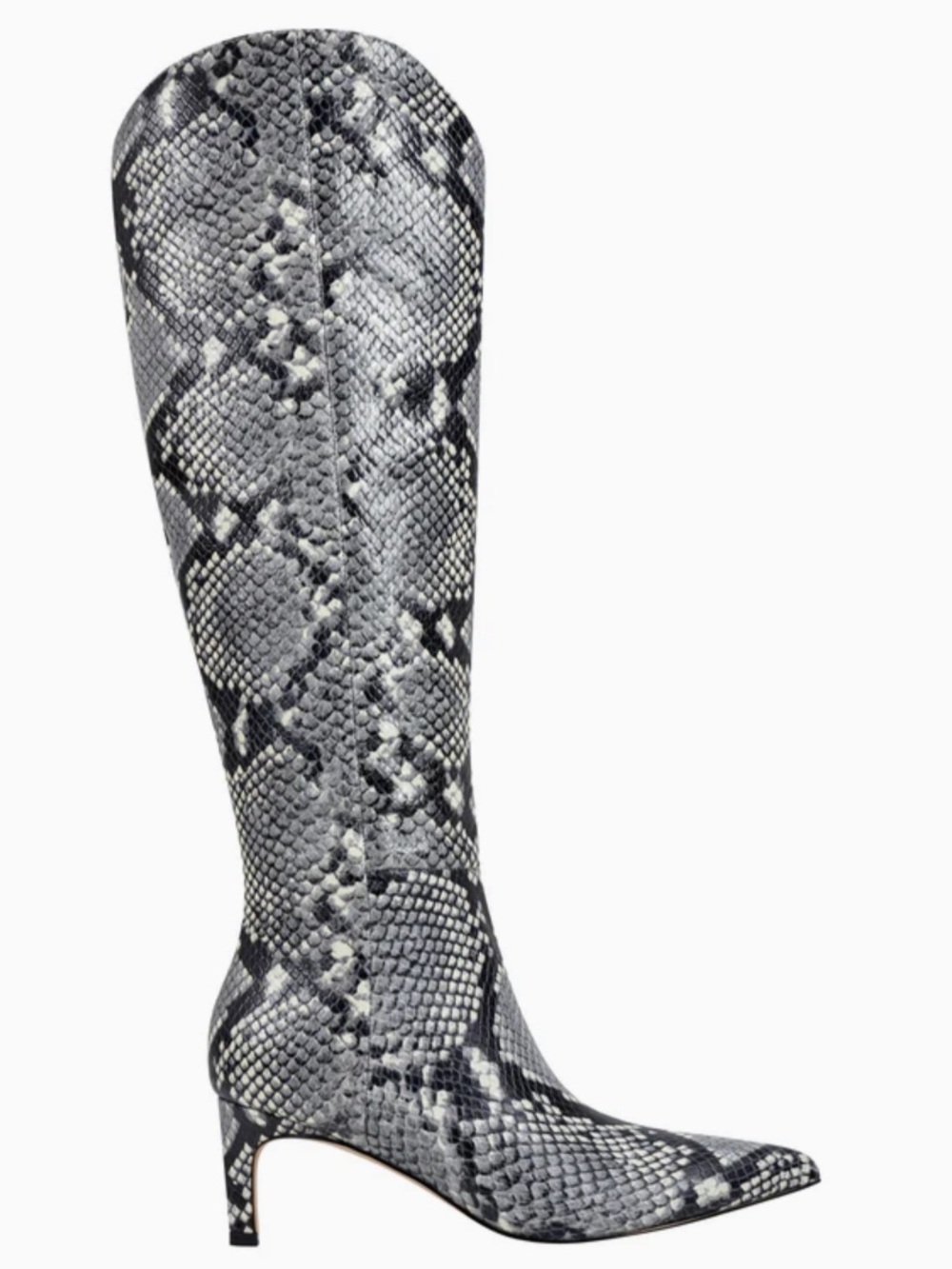 🌸MARC FISHER🌸 Quinnie Snake Print Leather Stiletto Heel Boots Size: 6M